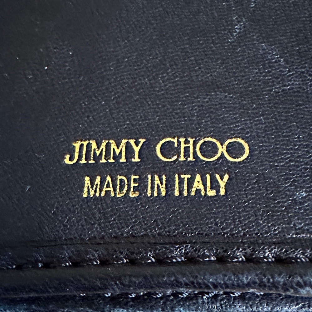 Jimmy Choo Vintage Black Wallet with Gold Hardware - Picture 6 of 7